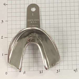 Dental Impression Tray - Regular Large Lower Perforated